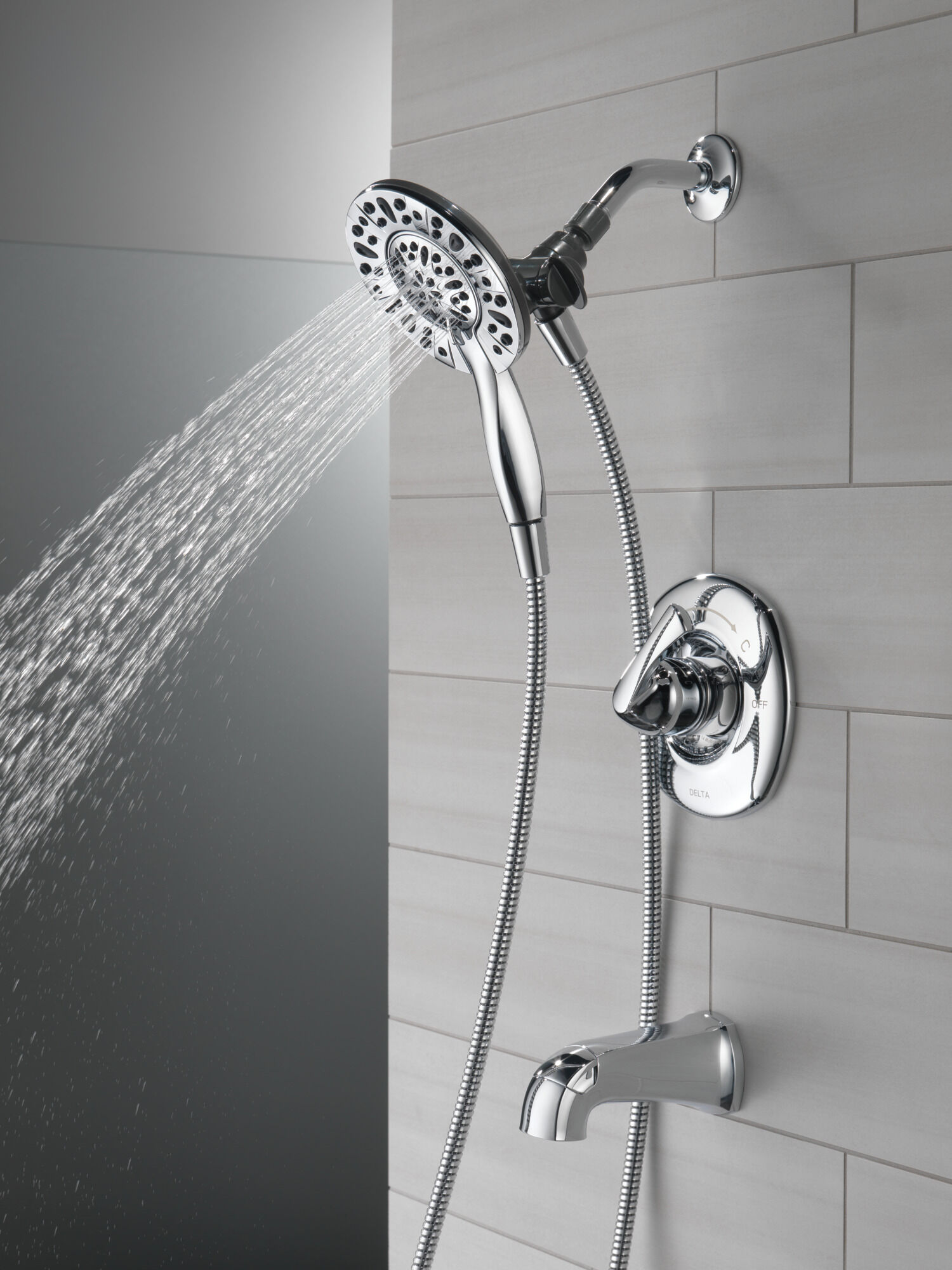 144890-I Ванна и душ Monitor® серии 14 с In2ition® Delta Faucet Larkin Хром  - Вид №5