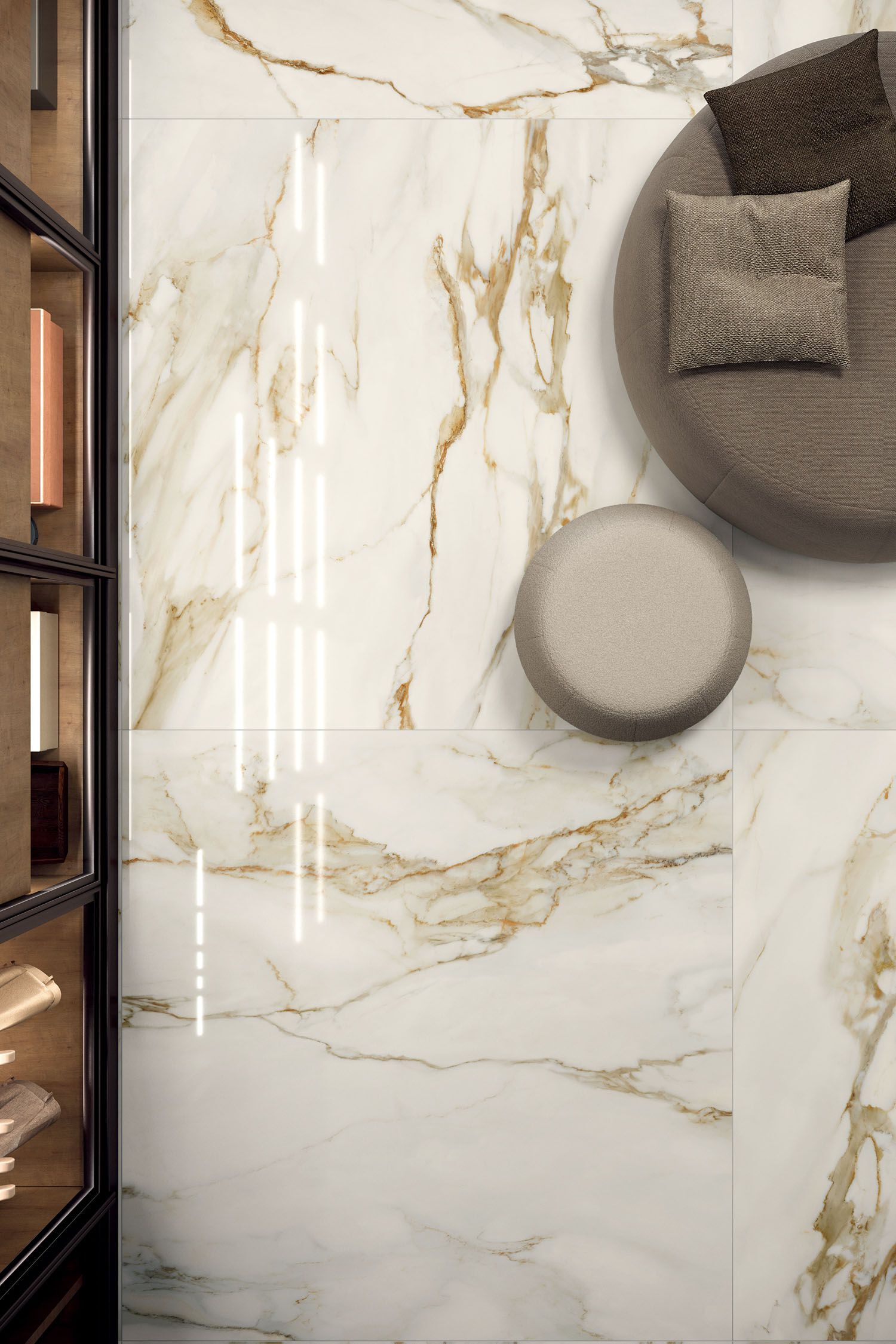 Керамогранит / напольное покрытие из ламинированного керамогранита с мраморным эффектом COTTO D'ESTE Starlight ARCH-00075569 - Вид №2