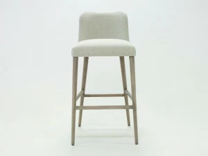 CREARTE COLLECTIONS Высокий табурет из ткани со спинкой и подставкой для ног  85