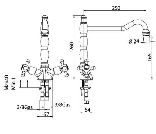 5479200006 Смеситель Bandini Antica Santreyd - Вид №1
