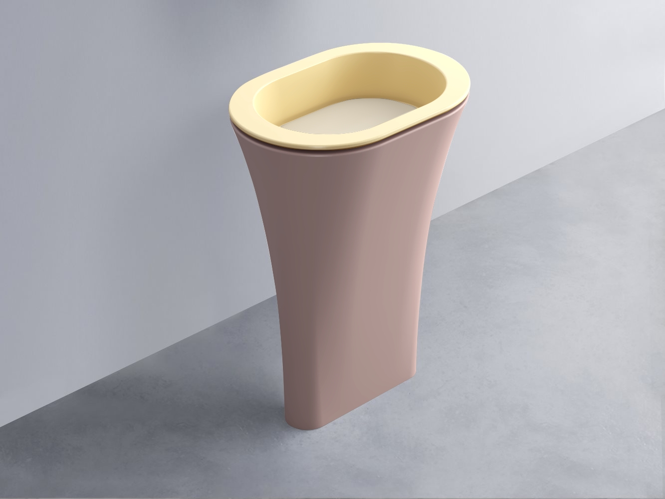 AMLA65-CN+AMPILO-LN+AMCOLO-CP Раковина Amedeo Ovale отдельностоящая cielo Enjoy + Amedeo Ceramica Cielo