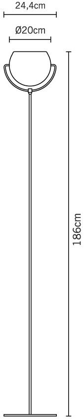 Fabbian Регулируемый металлический торшер Beluga steel sun-id-1440590 - Вид №5