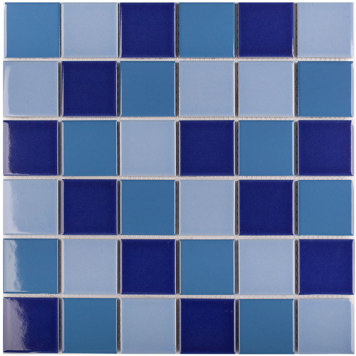 Сияние морской глубины: декоративная мозаика Mosaic Blue Mix STP-ST414 INCOLOR