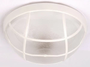 Уличный светильник потолочный белый "Акуа Опак" 400-000-113 HOROZ АКУА ОПАК 00-3898671 Белый