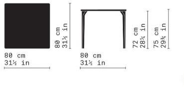 Very Wood Квадратный деревянный стол Simple sun-id-1455149 - Вид №6