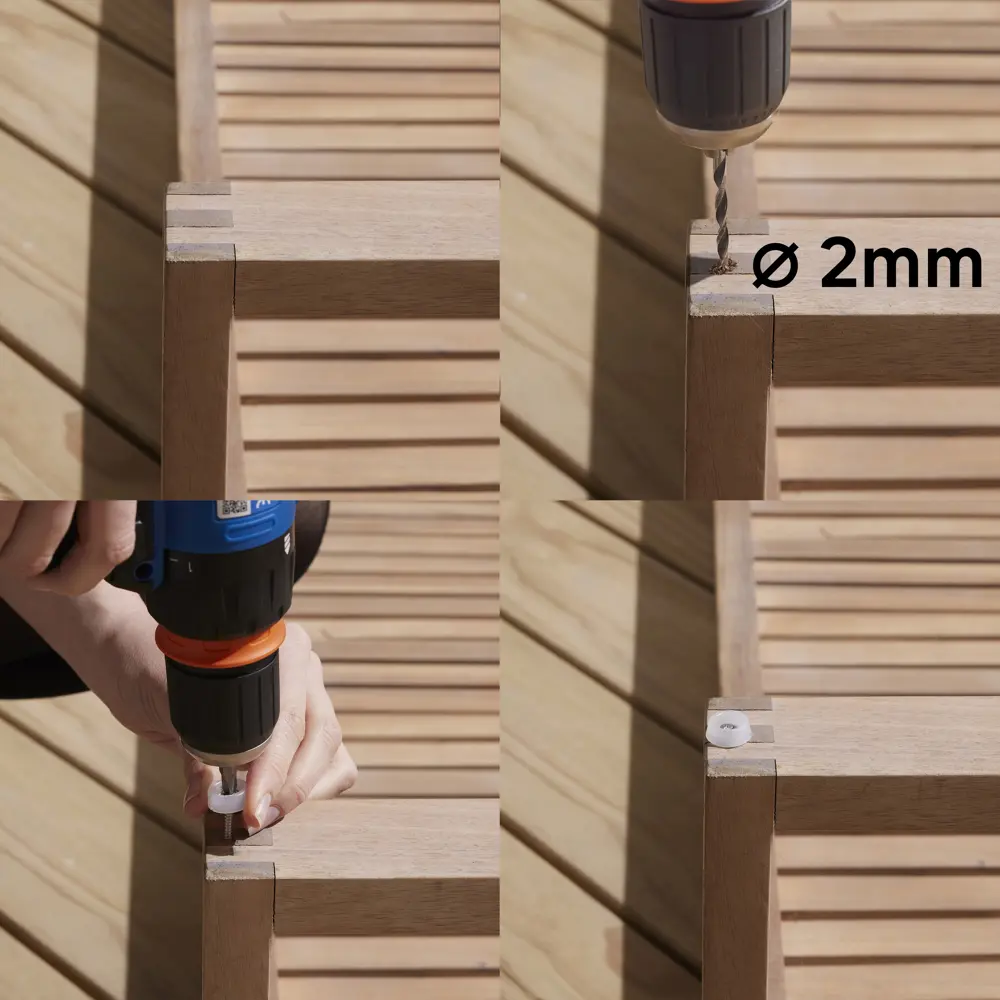 Накладки Standers 25 мм на саморезе круглые прозрачные 4 шт. 85066307 STLM-2164049  - Вид №4