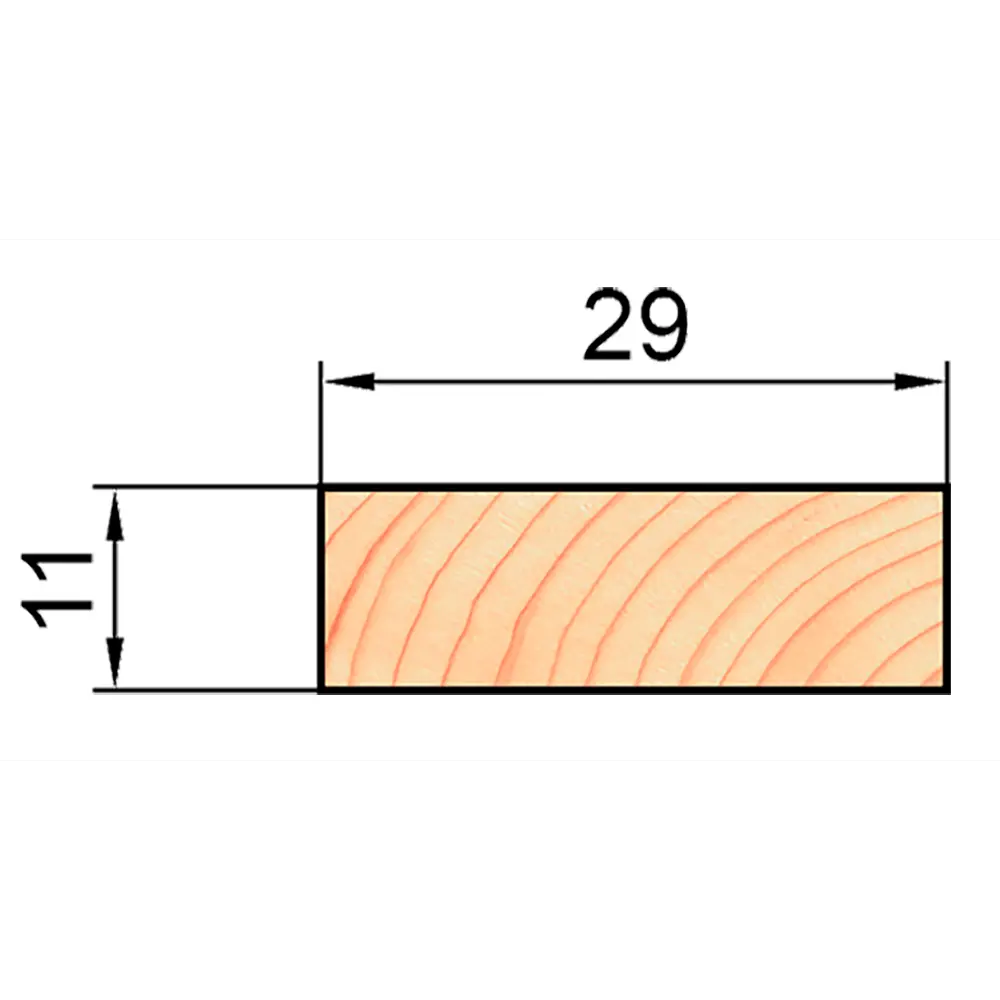 АРЕЛАН Декоративный брусок из сращенной сосны 11×29×2200 мм 81960934 STLM-0015506 - Вид №7