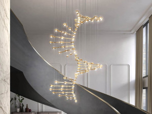 Стеклянный светодиодный подвесной светильник