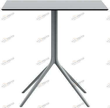 Albaplus Стол из стали с квадратной столешницей из hpl Momo sun-id-1363690