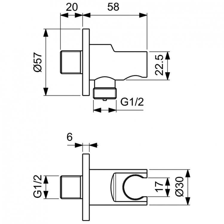 A7573A5 Промо комплект "ВСЕ для встройки ALL IN ONE" Ideal Standard CERATHERM T100  - Вид №18