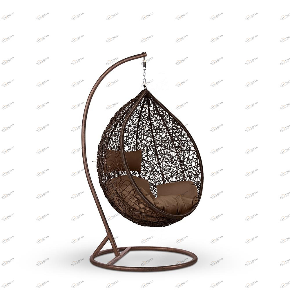 Подвесное кресло коричневое "Алим" Brown AFINA  286090 Бежевый;коричневый 