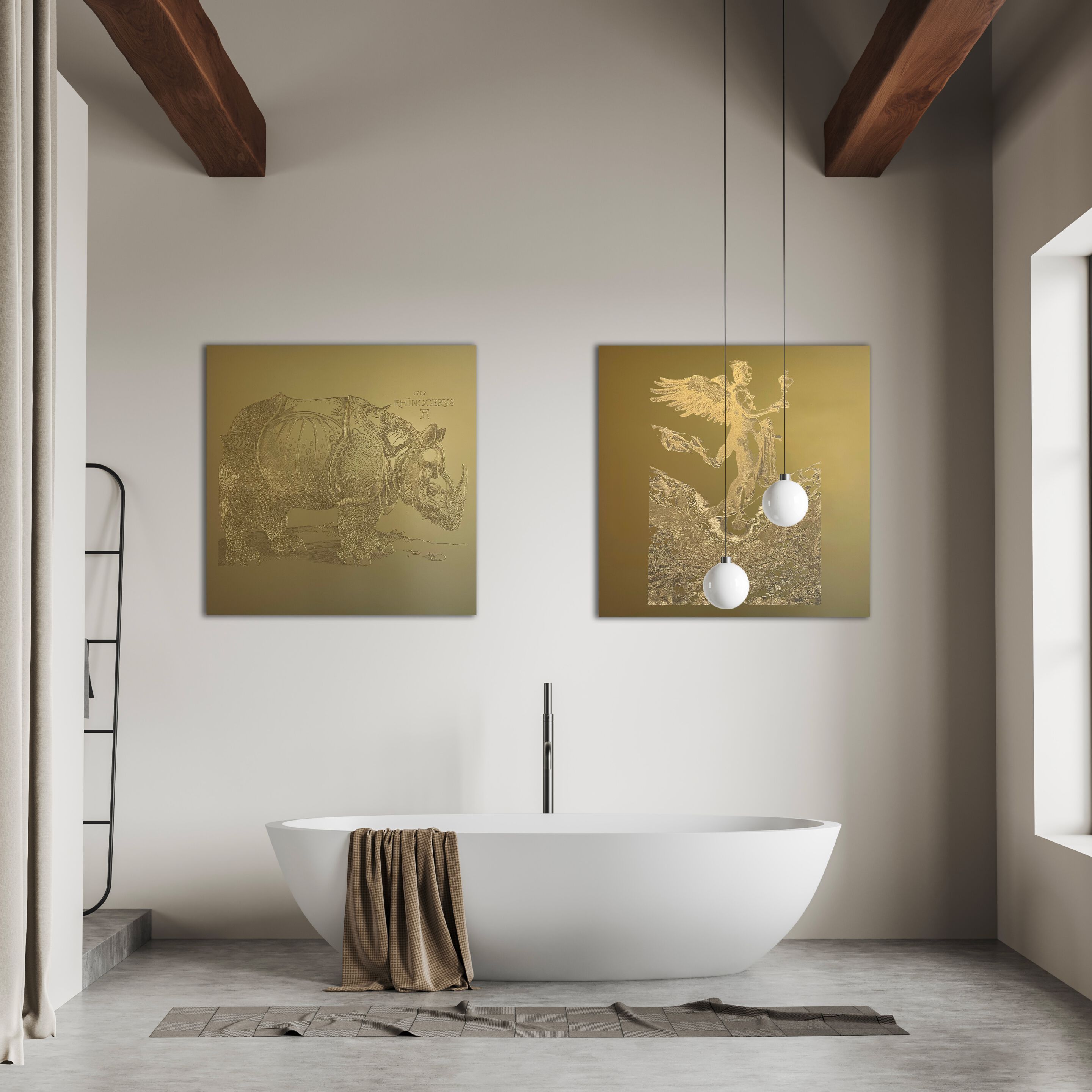 Алюминиевая гравюра на дереве Officinarkitettura® Дюрер ARCH-00118448 - Вид №3