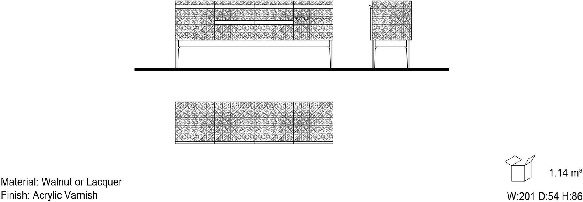 Mobi Буфет из лакированной фанеры Rosa sun-id-1488117 - Вид №2