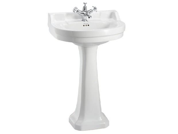 Круглый умывальник из стекла на колонне Burlington Эдвардианская ARCH-00052457 - Вид №4