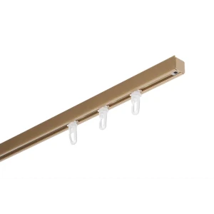 Карниз однорядный Арт-декор Atlant Mini 200 см алюминий цвет золото