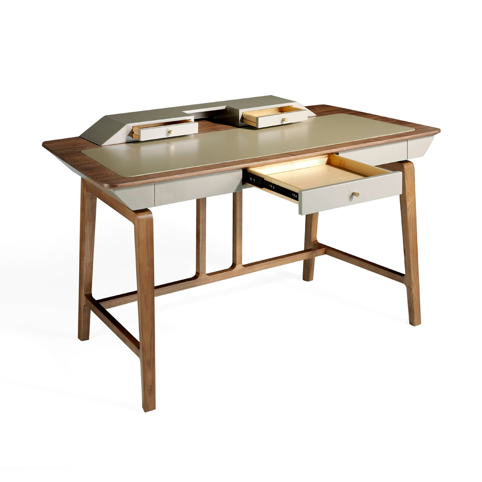 Письменный стол с ящиками деревянный BRT1701-2 от Angel Cerda ANGEL CERDA  288780 Коричневый  - Вид №8