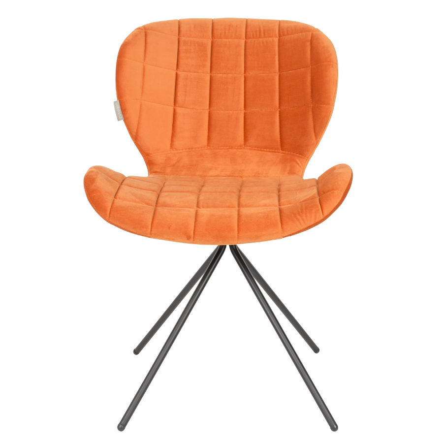 Стул OMG Velvet оранжевый Zuiver 1100367 - Вид №2