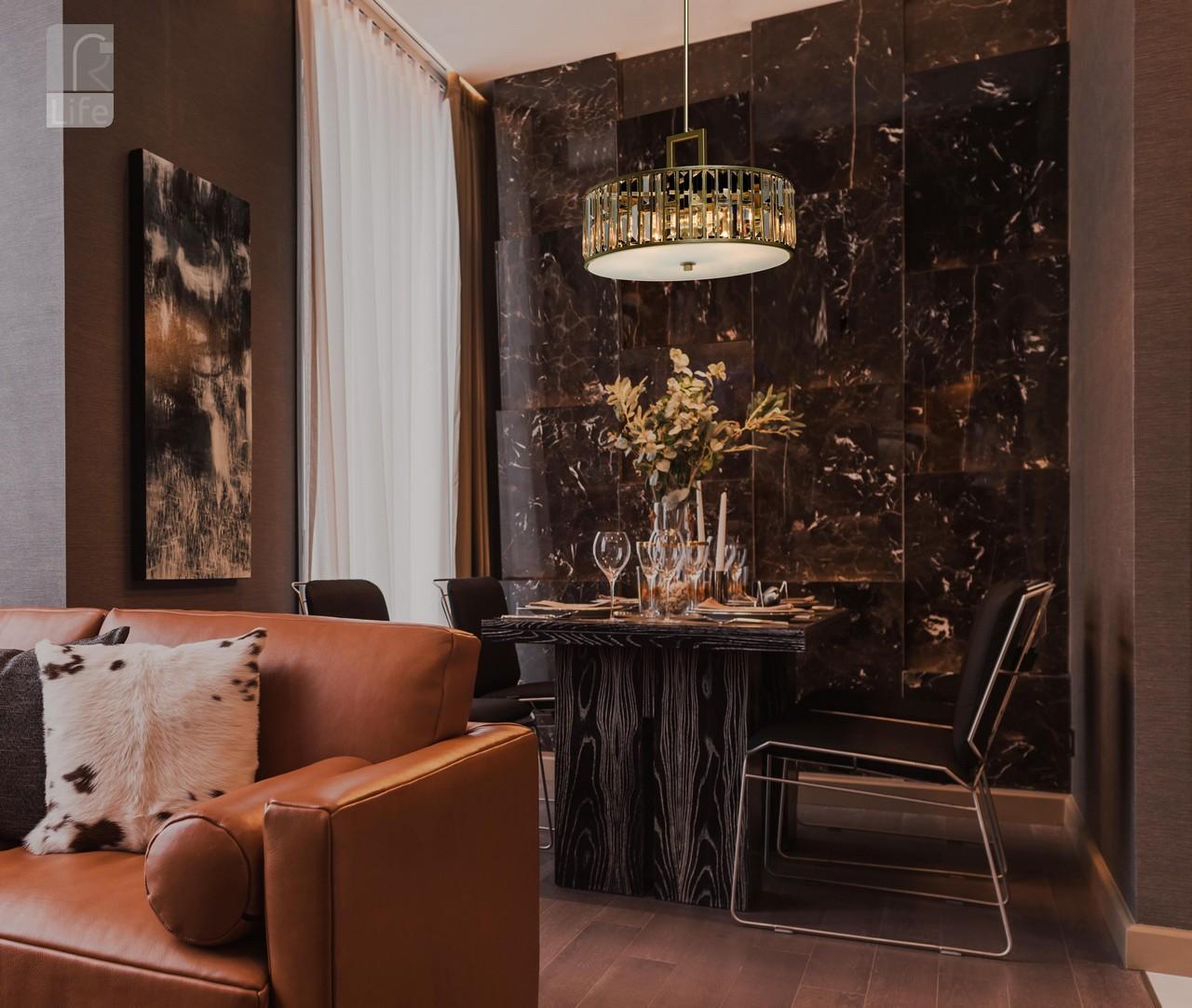 Подвесной светильник MW-Light Монарх 1 121010305 MW-LIGHT ДИЗАЙНЕРСКИЕ, МОНАРХ 1 199806 Золотой  - Вид №1