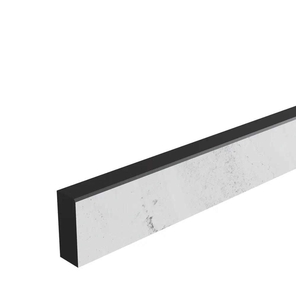 86821800 Комплект плинтусов Марола 120x4 см 1 шт 80x4 см 2 шт HPL-пластик цвет серо-белый STLM-1402563 Santreyd 