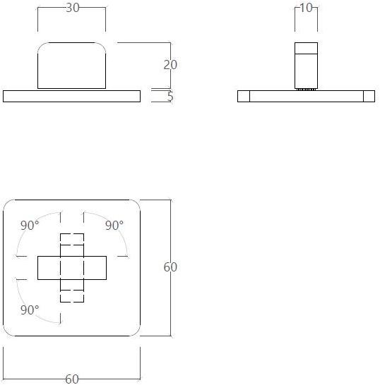 Water Evolution 3-ходовой переключатель из хромированной латуни Itap sun-id-1482116 - Вид №2