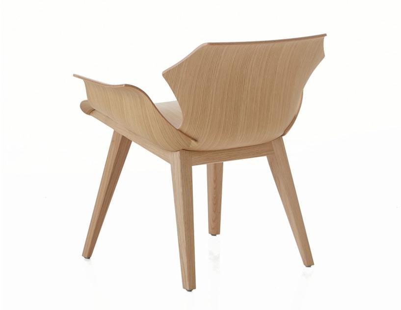 BassamFellows Кресло из дерева с подлокотниками Petal Cb-295 - Вид №2