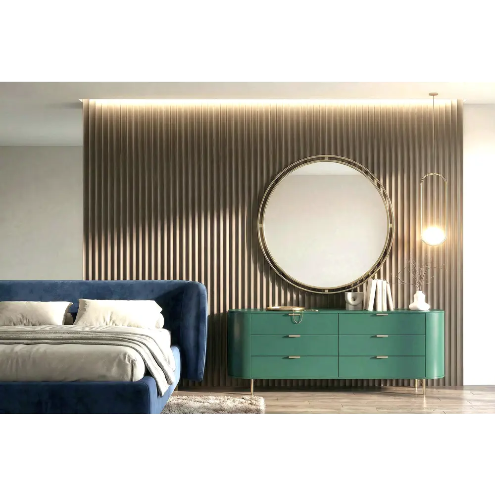 Реечная панель Волна прямоугольник МДФ цвет мокко 2700x122x12 мм 4 шт Santreyd STLM-2166281 - Вид №2