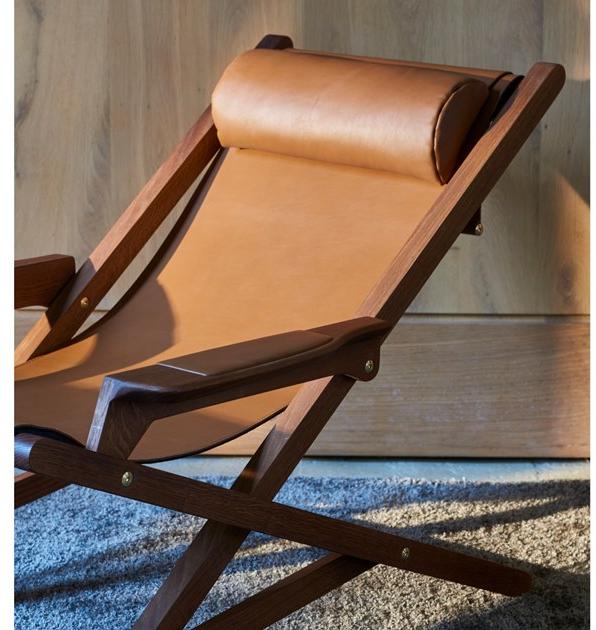 Duvivier Canapés Складное кожаное кресло с подлокотниками Emile Elsaxg10 - Вид №5