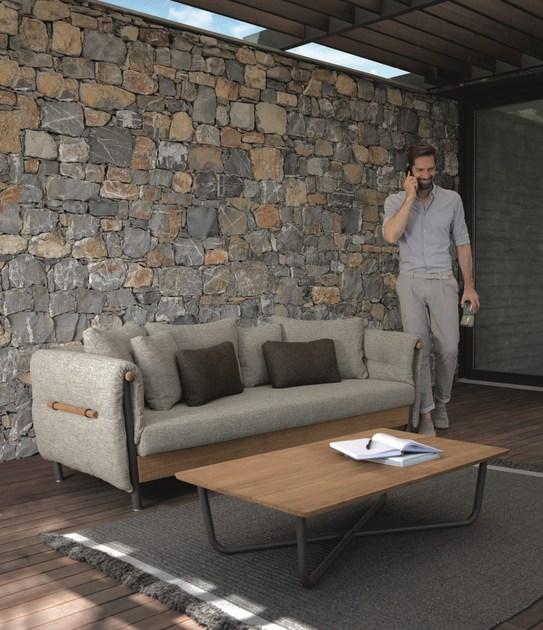 Talenti 3-х местный тканевый садовый диван Domino Domdiv - Вид №4