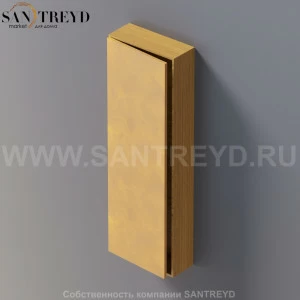 LIFT Модульный шкаф 120 см с левой дверью на доводчиках. Модули могут располагаться горизонтально и вертикально. Отделка: тик и натуральная кожа. AMOB054NAPTSX