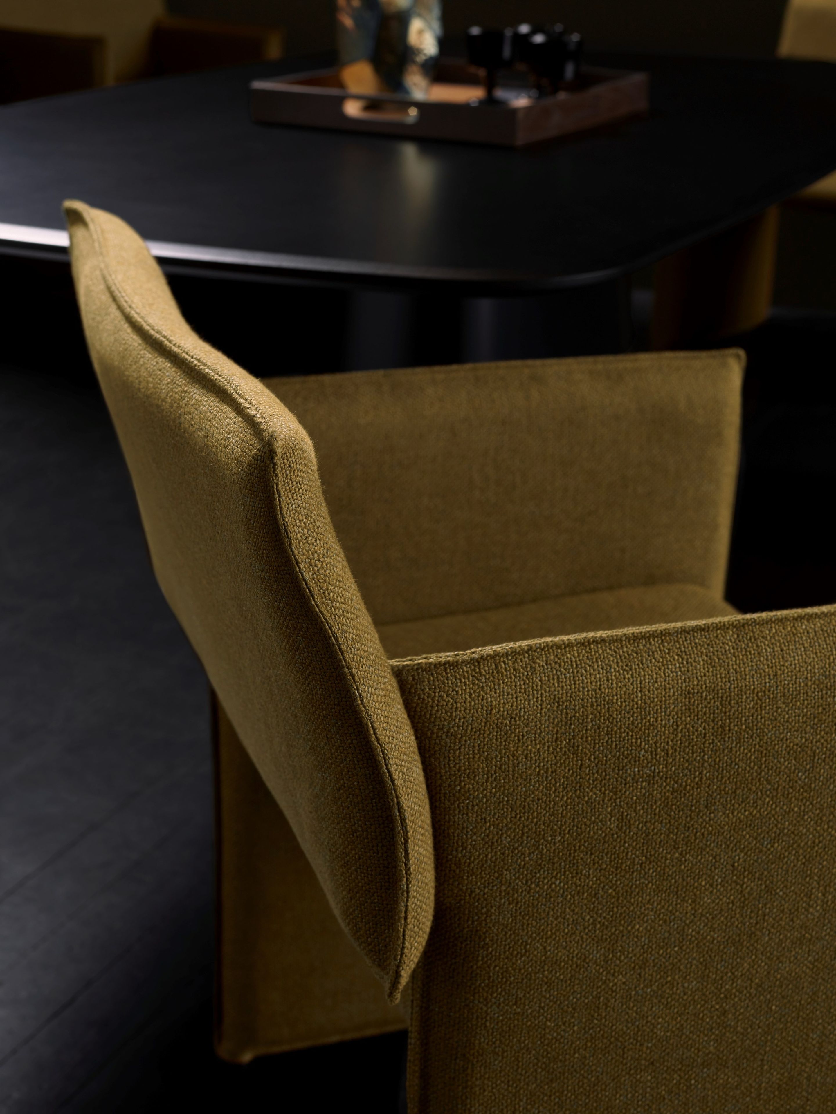 Мягкий тканевый стул с колесами COR Noto ARCH-00103022 - Вид №4