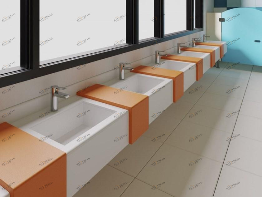 Подвесная раковина настенная овальная GES Group  белая sun-id-1442968