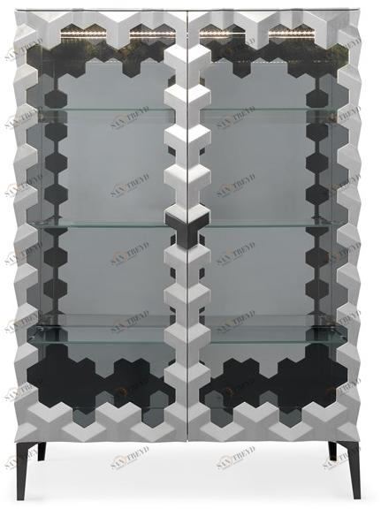 Jetclass Лакированная витрина со встроенной подсветкой Triny Jtn211 