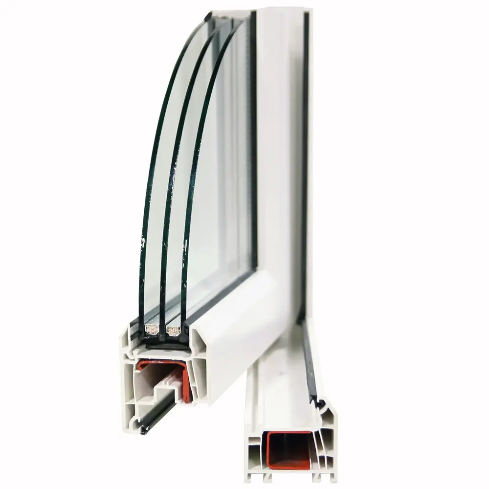 Пластиковое окно ПВХ Deceuninck одностворчатое 900x900 мм (ВхШ) однокамерный стеклопакет белый (с двух сторон) STLM-2160699 - Вид №4