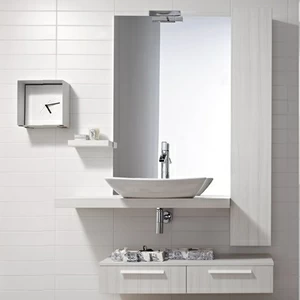 Комбинация ванной комнаты FLY112 в отделке Fly Ceramica / Venato Latte MILLDUE FLY