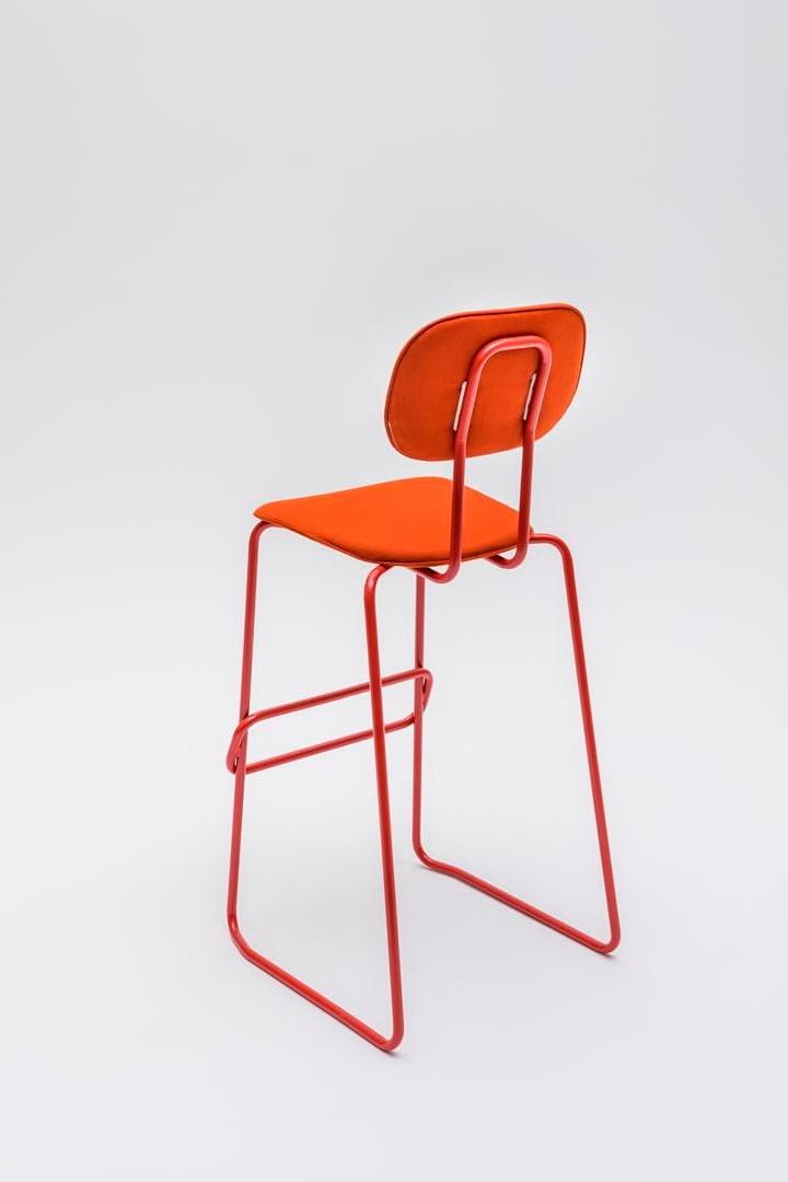 MDD Высокий табурет из саночной ткани с подставкой для ног New school sun-id-1477574 - Вид №7