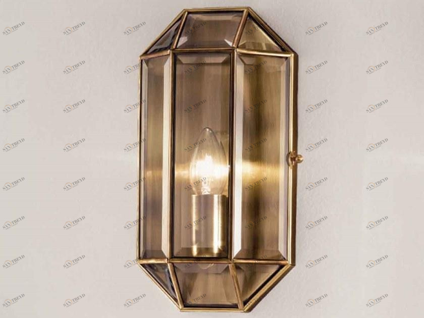 Il Fanale Настенный светильник из латуни и стекла Rilegato 401.00.80/402.00.80