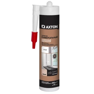 Герметик силиконовый Axton универсальный нейтральный белый 280 мл