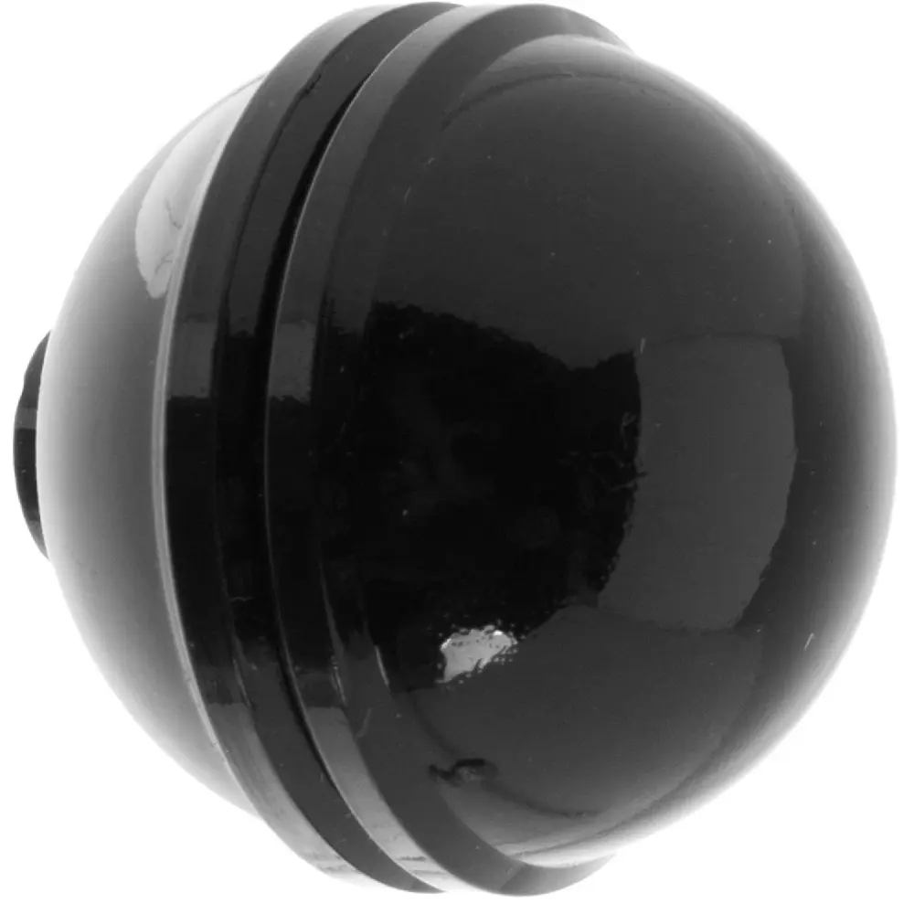 Мебельная ручка-кнопка Elikor 51 пластик цвет чёрный STLM-2161366