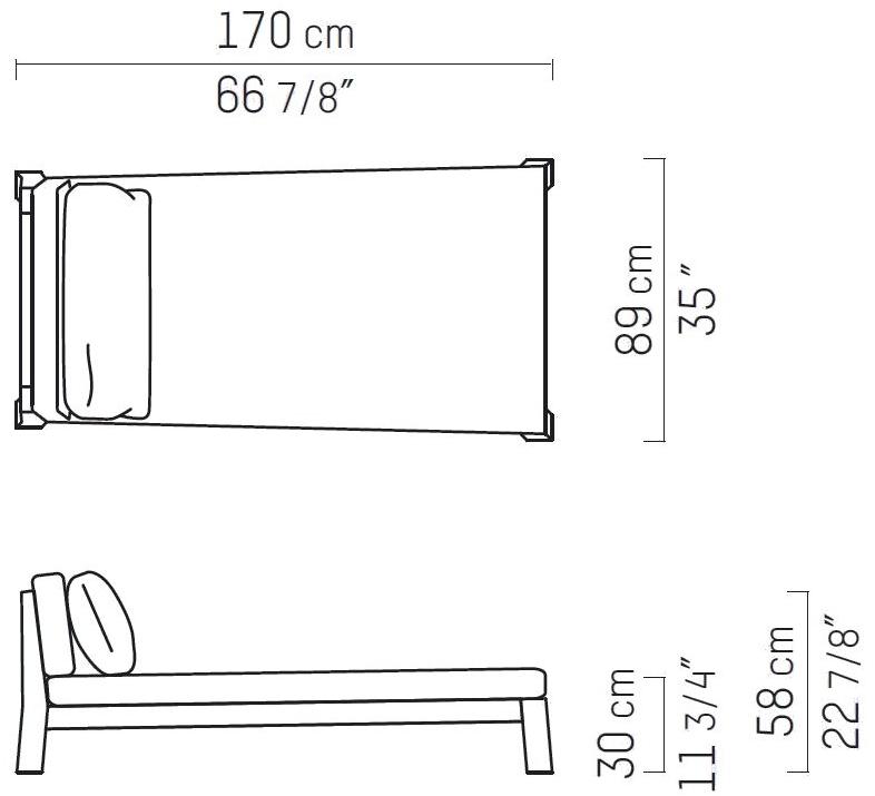 Piet Boon Садовая кушетка из мягкой ткани Gijs & annet outdoor Pbc 11.22.01.01 - Вид №3