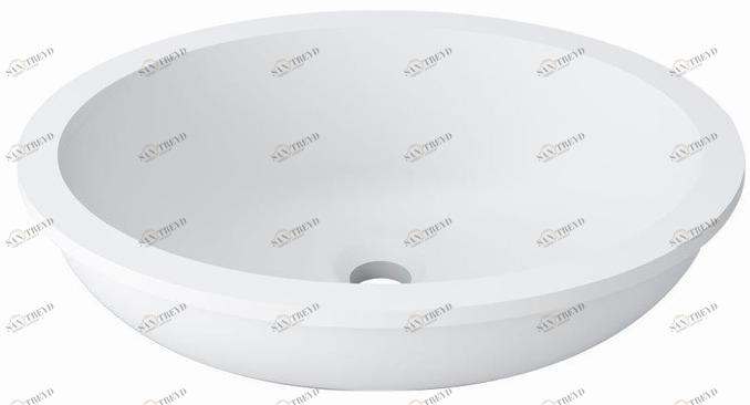 Накладная раковина под столешницу  овальная KRION Basic sun-id-1460888