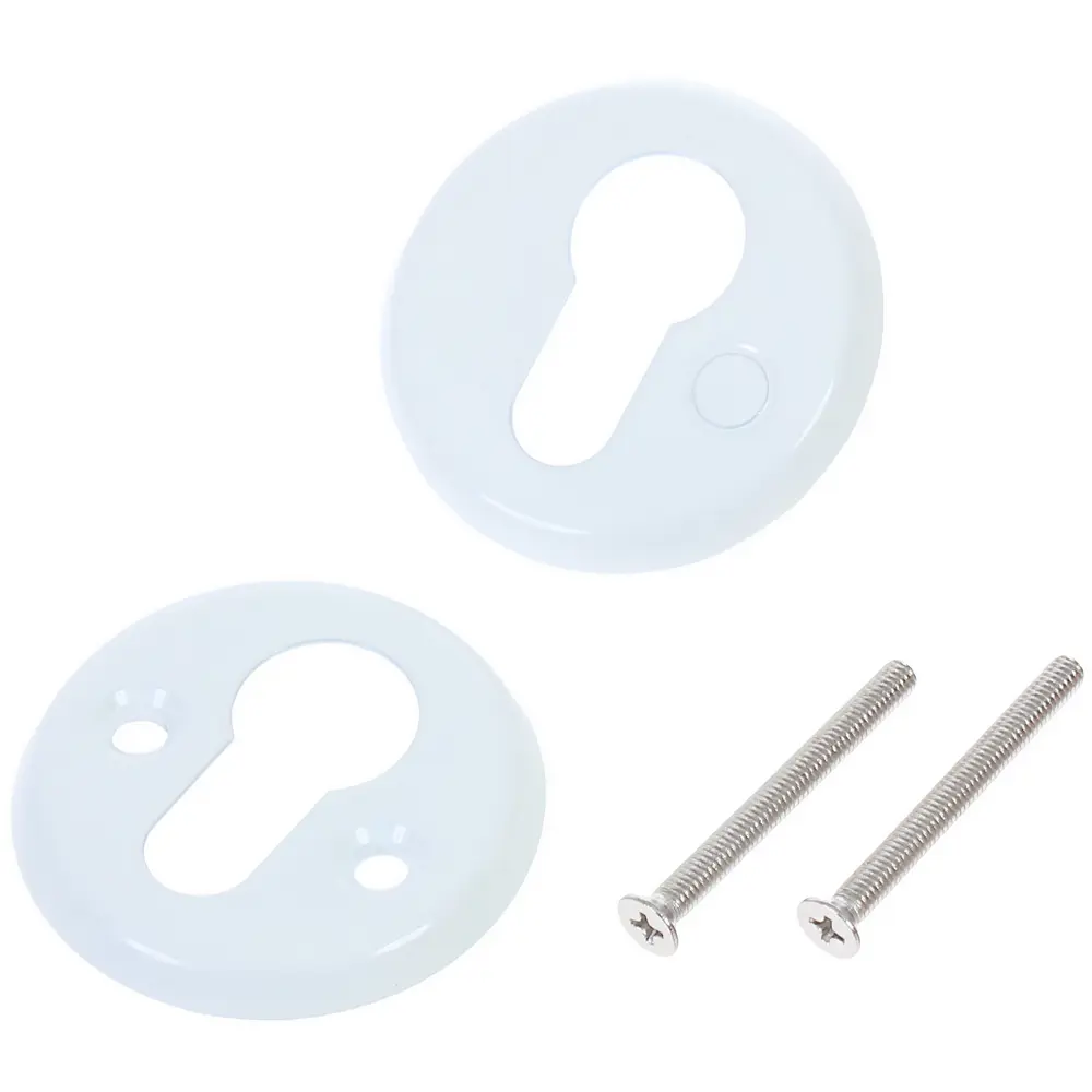 Дверные накладки Фабрика замков Е 002 белый алюминий 18809246 STLM-0012898 - Вид №1