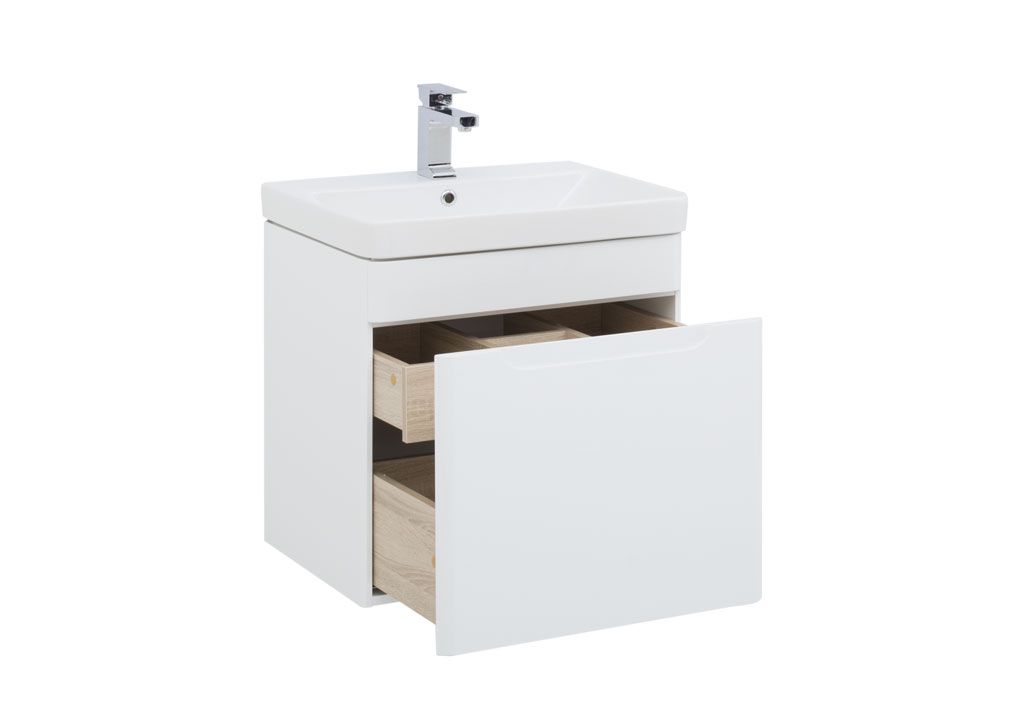 Тумба с раковиной Aquanet София 60 белый 0019695600182311 - Вид №1