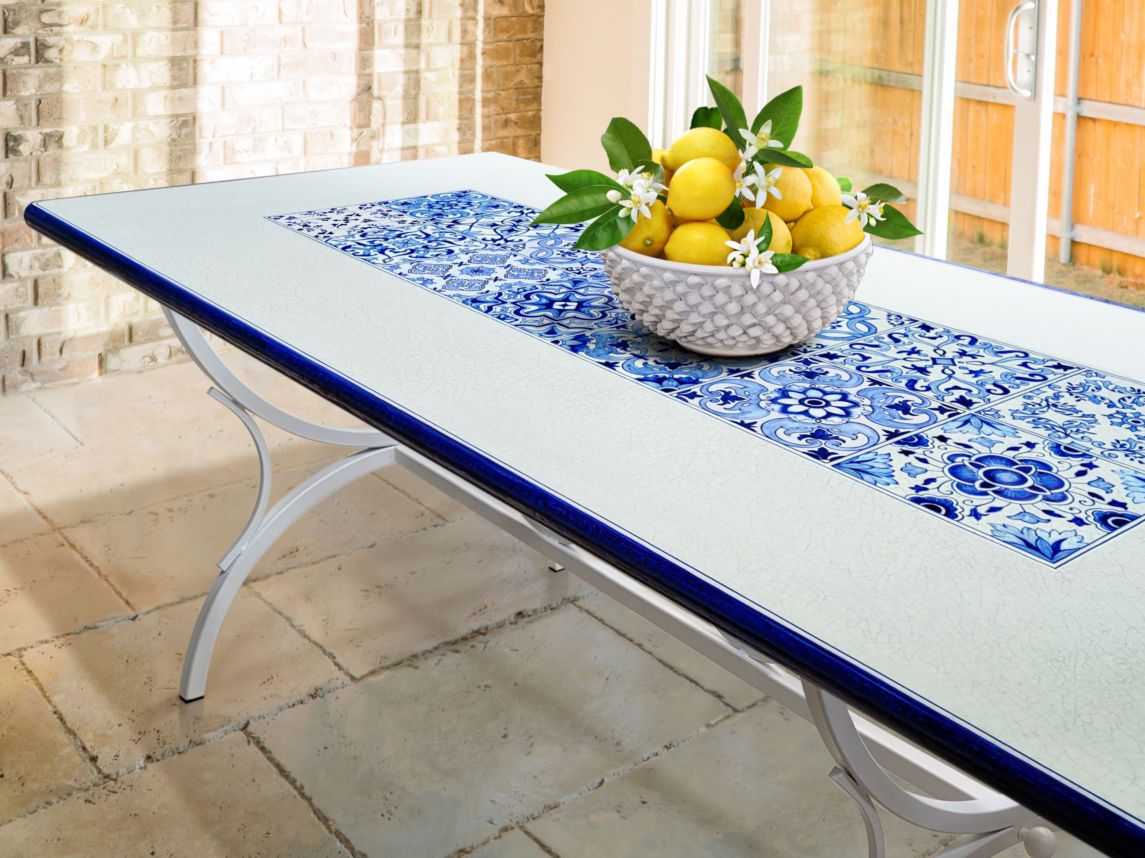 Прямоугольный стол из лавового камня Grandi Maioliche Ficola классическая ARCH-00081163