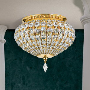 Латунный потолочный светильник