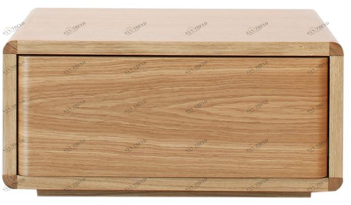 Heavens Прямоугольная прикроватная тумба из лакированного дуба с ящиками Andrea sun-id-1440456