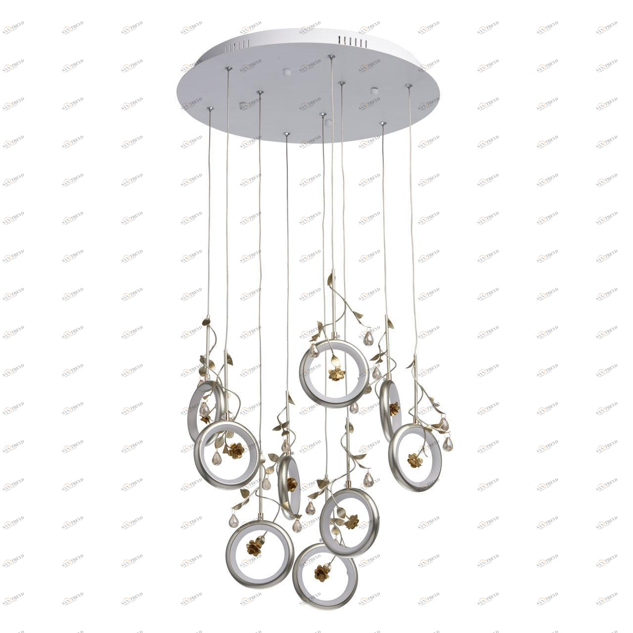 Подвесная люстра MW-Light Ивонна 3 459011309 MW-LIGHT ДИЗАЙНЕРСКИЕ, ИВОННА 285788 Белый 