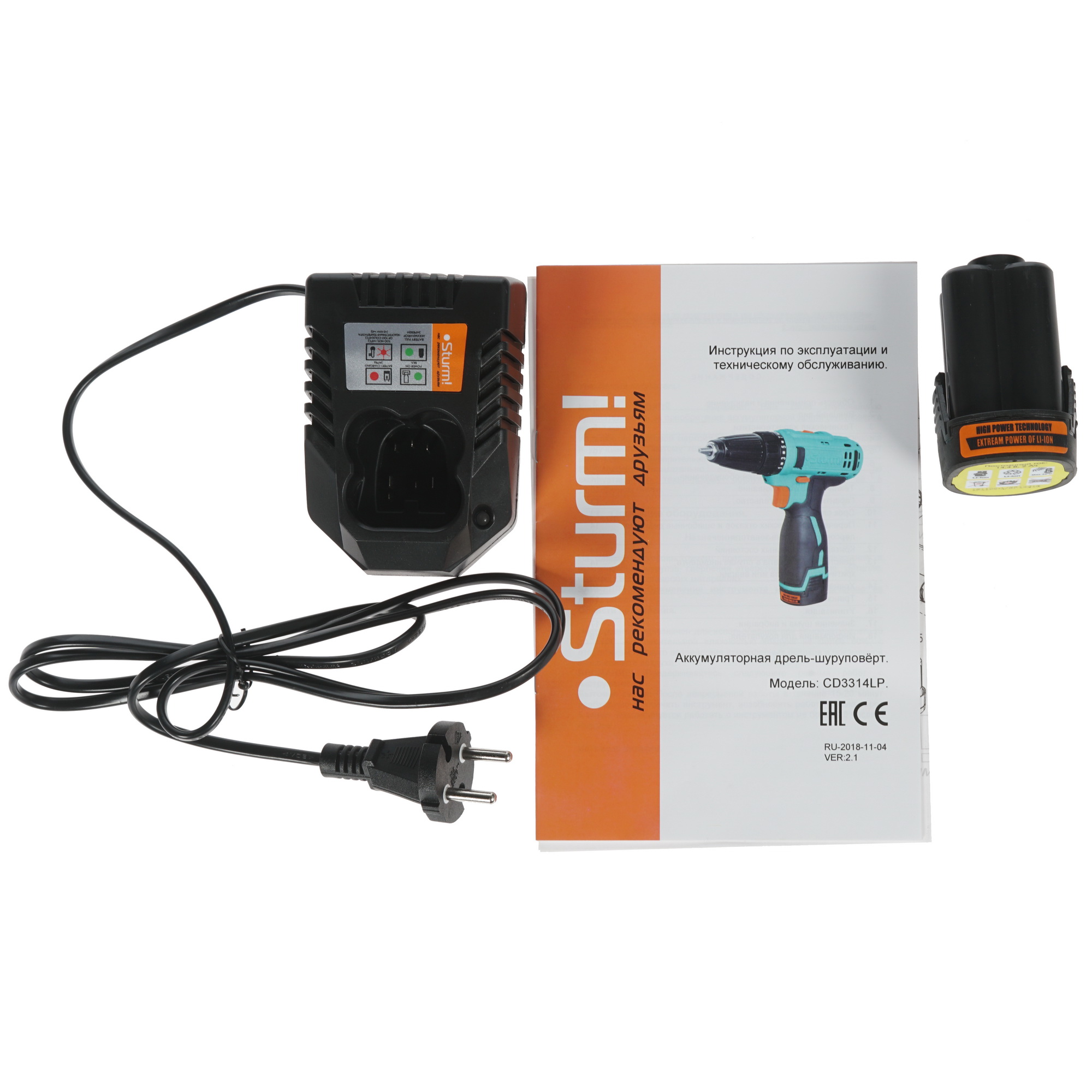 Дрель-шуруповерт Sturm! CD3314LP 8107159 STDN-0148785 - Вид №5
