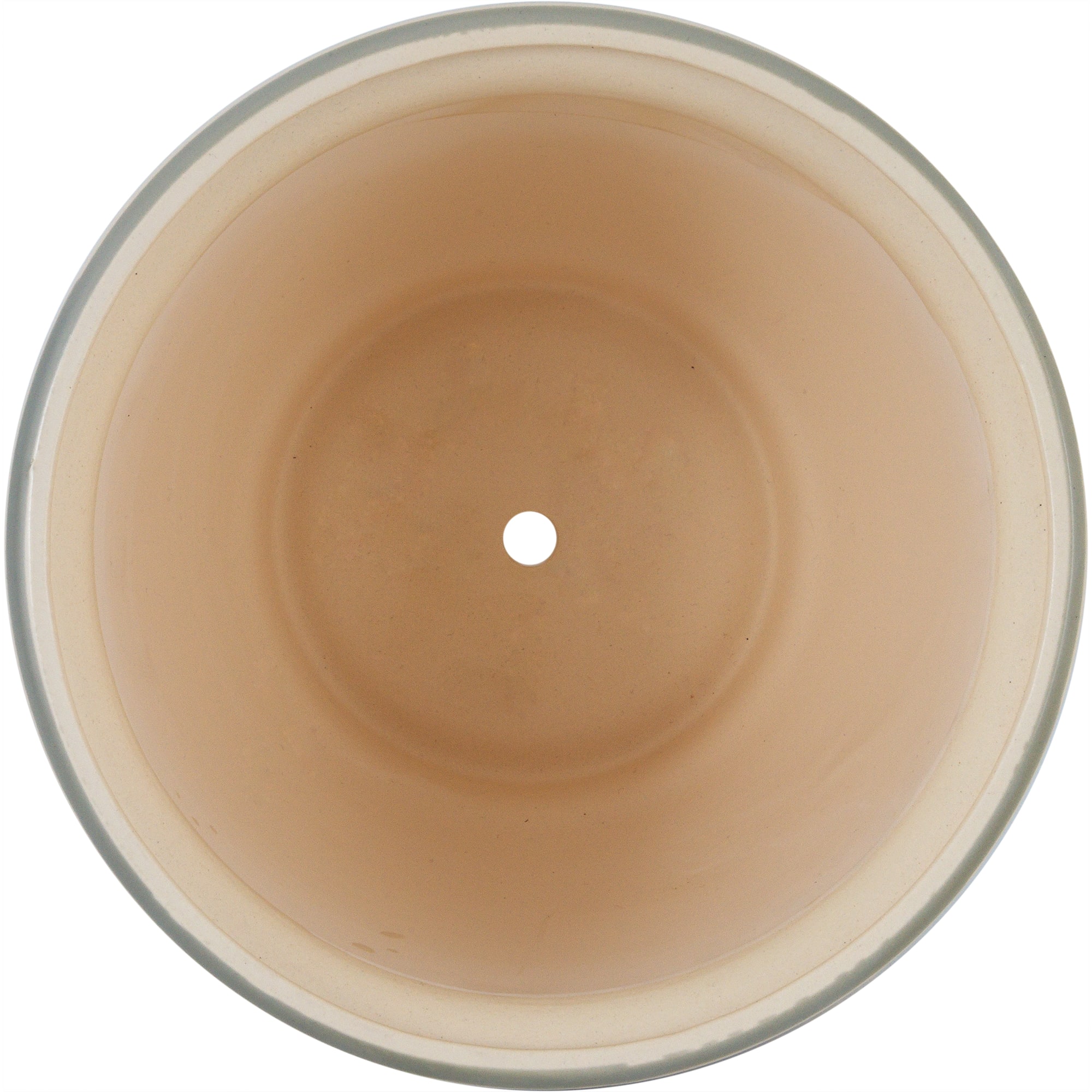 16141596 Горшок цветочный ø23.3 h18.6 см v4.2 л керамика бежевый/серый Уют Santreyd - Вид №1