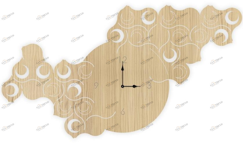 LAS Настенные часы в мдф sun-id-1347277