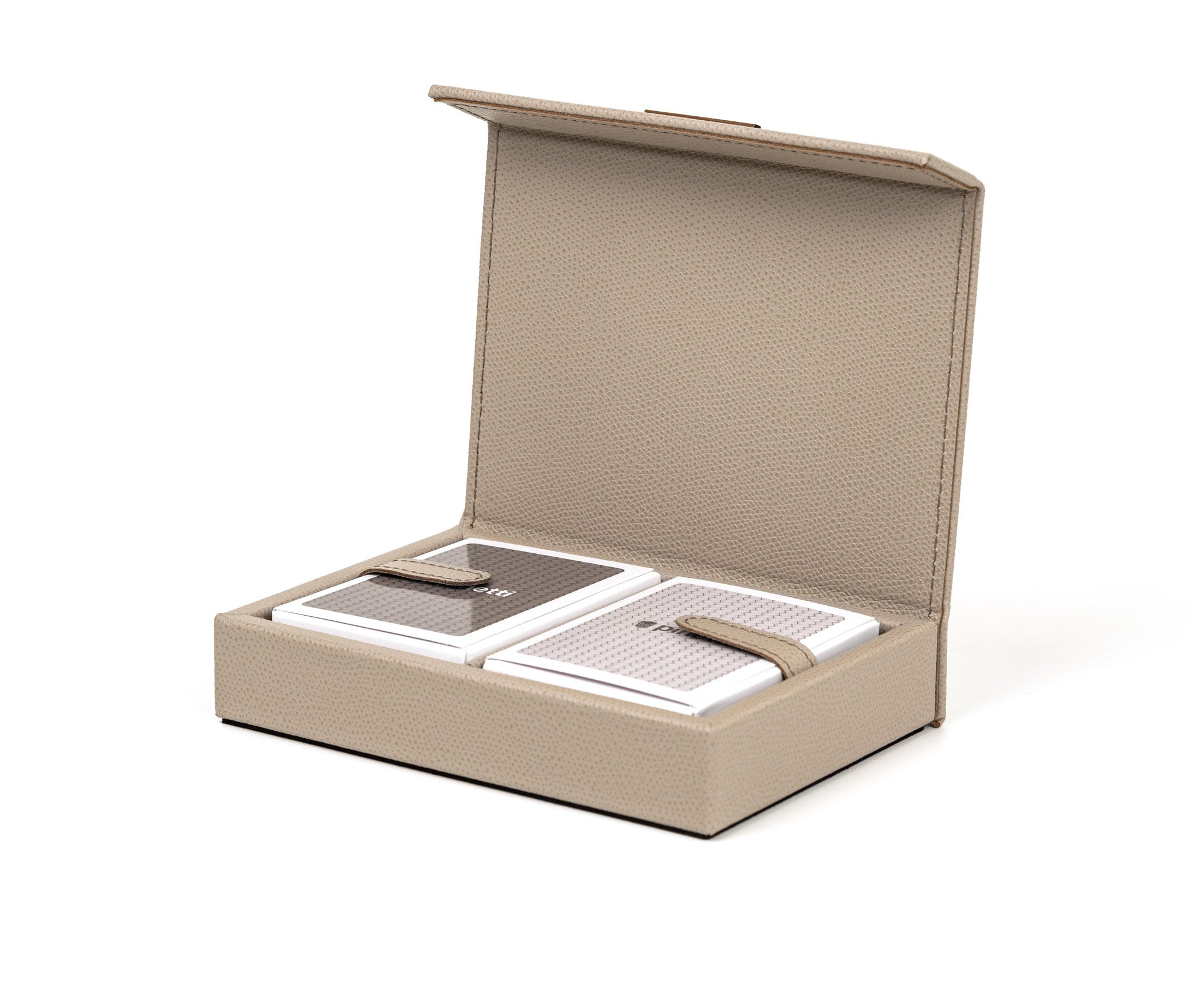 Чехол для игральных карт - 16,5X12,5XH3,5 см / зернистая кожа_coffee Pinetti 00.1218.029.015